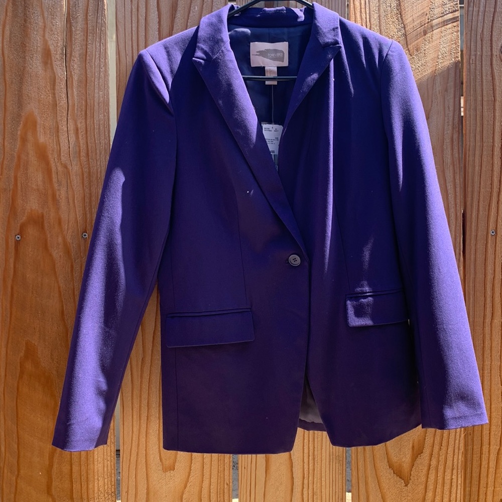 Forever 21 purple blazer size S